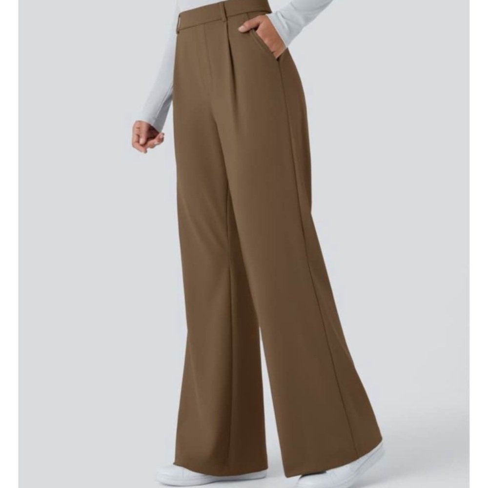 Halara brown Women's Wide-Leg Pants - Picture 3 of 3